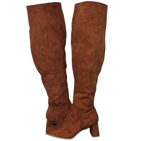Fashion to Figure Shoes - FTF Over-The-Knee Wide-Width/Wide-Calf Suede Boots